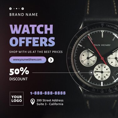 Customize Free Watch Flyer templates Online