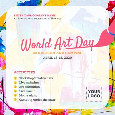 Edit a World Painters Day banner
