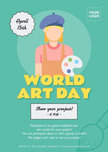 Edit a World Painters Day banner