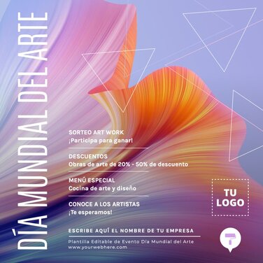Edita un banner del Día del Arte