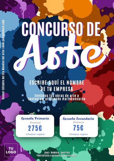 Edita un banner del Día del Arte
