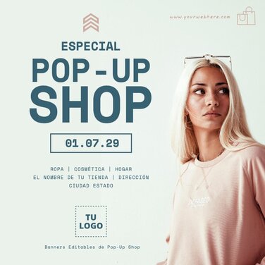 Edita un banner de Pop Up Shop