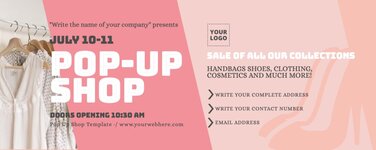 Edit Pop Up sale flyer