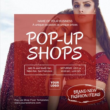 Create Free Pop-up Shop Flyer Templates Online