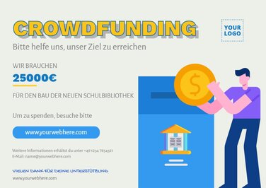 Ein Design für eine Spendenaktion bearbeiten
