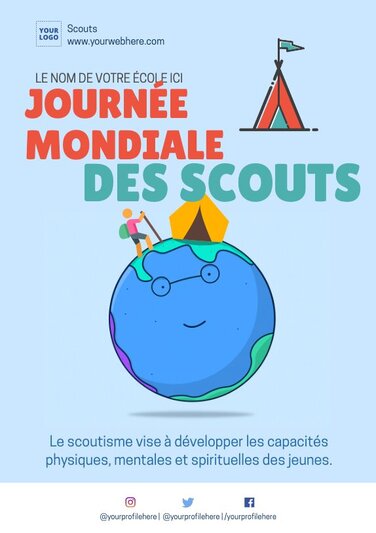Modifier une affiche de recrutement Scout