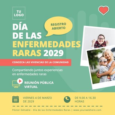 Edita un flyer sobre Enfermedades Raras