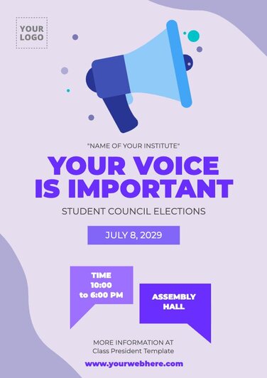 Edit a Student Council flyer
