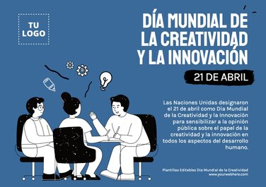 Edita un flyer sobre Creatividad