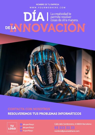 Edita un flyer sobre Creatividad