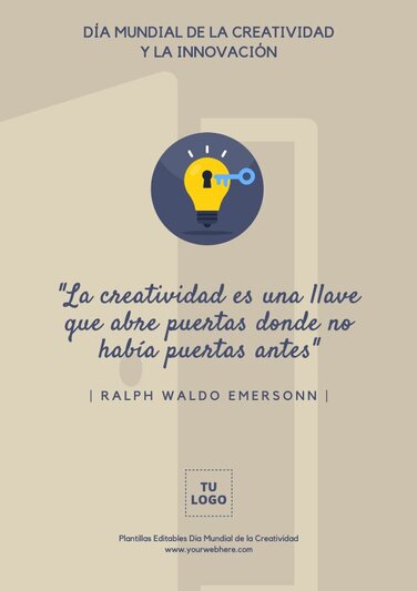 Edita un flyer sobre Creatividad