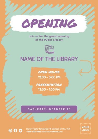 Library Poster Templates To Customize Online