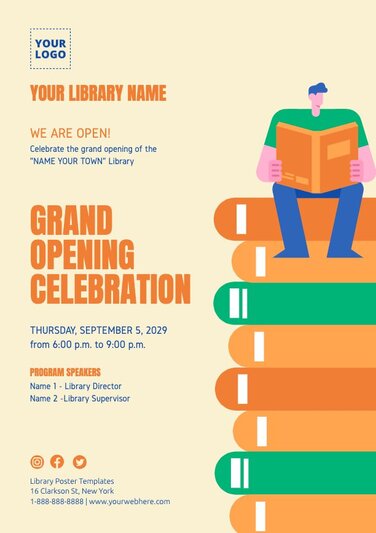 Library Poster Templates to Customize Online