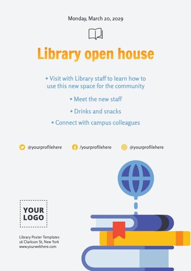 Library Poster Templates to Customize Online