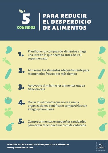 Pósters para reducir el Desperdicio de Alimentos