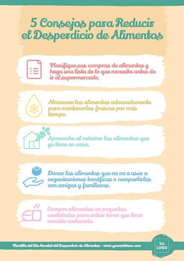Pósters para reducir el Desperdicio de Alimentos