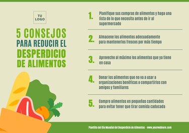 Pósters para reducir el Desperdicio de Alimentos