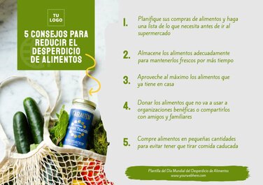 Pósters para reducir el Desperdicio de Alimentos