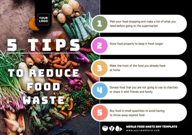 Edit a Food Waste flyer