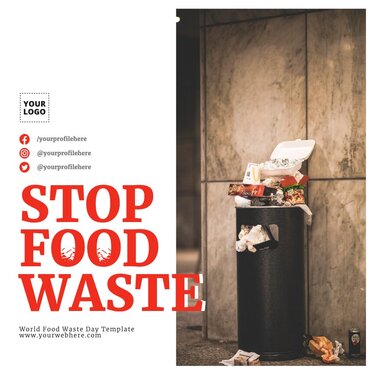 Edit a Food Waste flyer