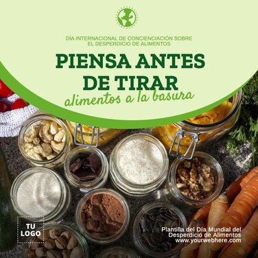 Pósters para reducir el Desperdicio de Alimentos