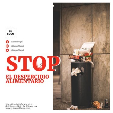 Pósters para reducir el Desperdicio de Alimentos