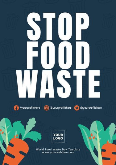 Poster Vintage WWI "Don't Waste Food" In Acciaio, 20,3x15,2 Cm, Riproduzione 1917, Per Interni/Esterni Con 4 Pads Adesivi