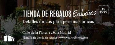 Edita un banner de Tienda Regalos