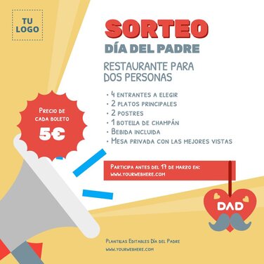 Edita tu promo del Día del Padre