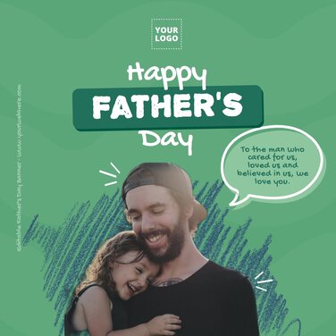 Edit a Father's Day template