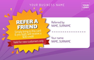 Edit a Referral flyer