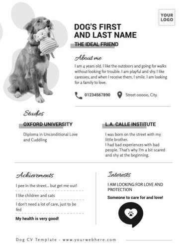 Edit a Dog Resume