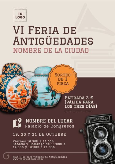 Edita un flyer de Antigüedades