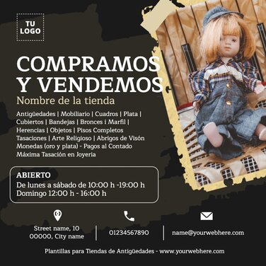 Edita un flyer de Antigüedades