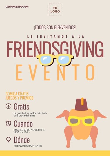 Edita un banner de Friendsgiving