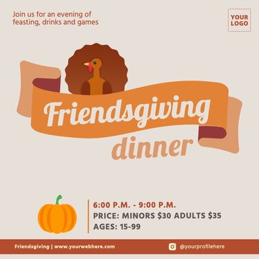 Edit a Friendsgiving template