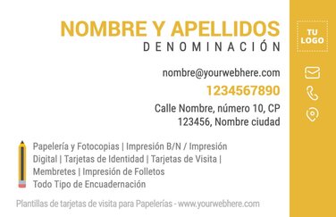 Edita un flyer de Papelería