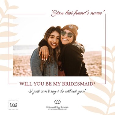 Edit Bridesmaid cards