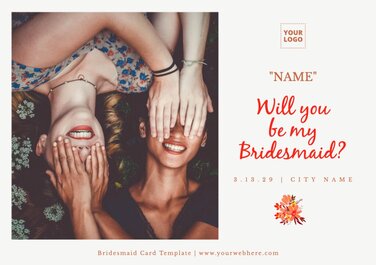 Edit Bridesmaid cards