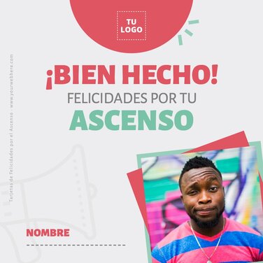Edita una Felicitación por Ascenso