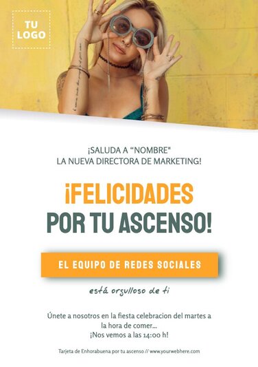 Edita una Felicitación por Ascenso