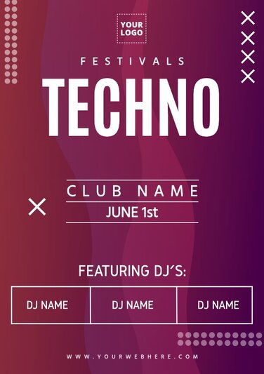 Edit a festival lineup poster