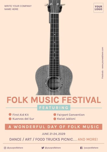 Edit a festival lineup poster