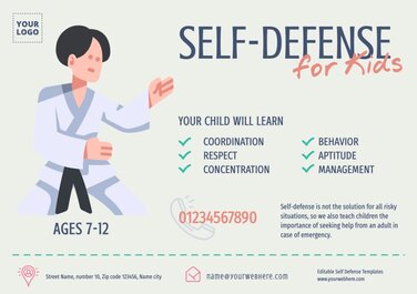 Free Self-Defense Flyer Templates