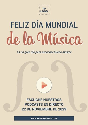 Edita un diseño del Día de la Música