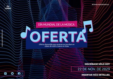 Edita un diseño del Día de la Música