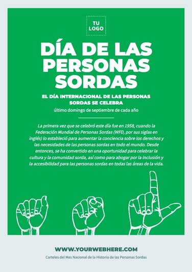 Edita un flyer del Día de la Sordera