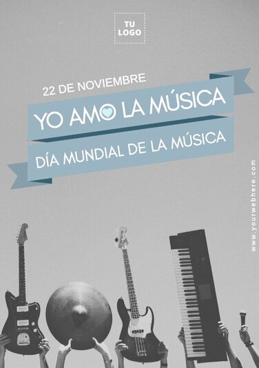Edita un diseño del Día de la Música