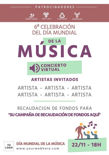 Edita un diseño del Día de la Música