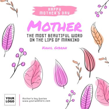 Edit a Mother's Day banner
